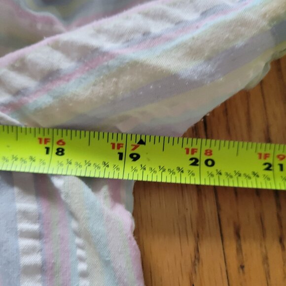 Vintage Ashley Taylor Pastel Striped Nightgown X-Small Cotton & Polyester Blend - Picture 6 of 6